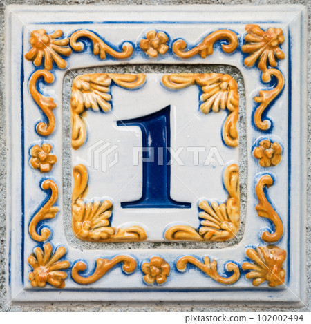 Traditional Portuguese glazed tiles Traditional Portuguese glazed tiles 102002494