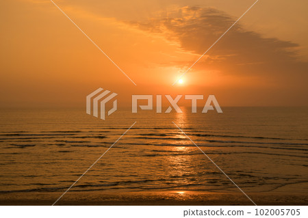 Sunset at Sao Pedro de Maceda beach Sunset at Sao Pedro de Maceda beach 102005705