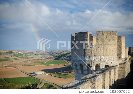 Stone tower of Penafiel Castle, Spain Stone tower of Penafiel Castle, Spain 102007062