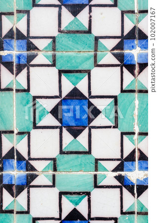 Traditional Portuguese glazed tiles Traditional Portuguese glazed tiles 102007167