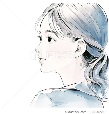 Illustration of a beautiful older sister Watercolor style "AI-generated image" Illustration of a beautiful older sister Watercolor style "AI-generated image" 102007718