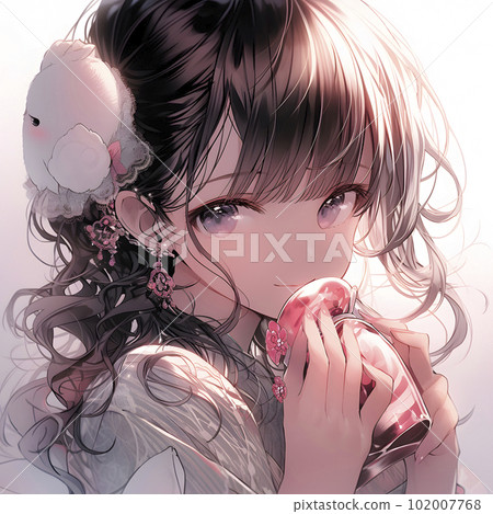 拿著魔瓶的偶像系美少女「AI 生成影像」 102007768