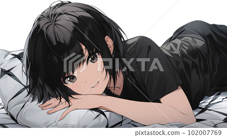 一個漂亮的女孩躺在床上看著你“AI生成圖像” 一個漂亮的女孩躺在床上看著你“AI生成圖像” 102007769