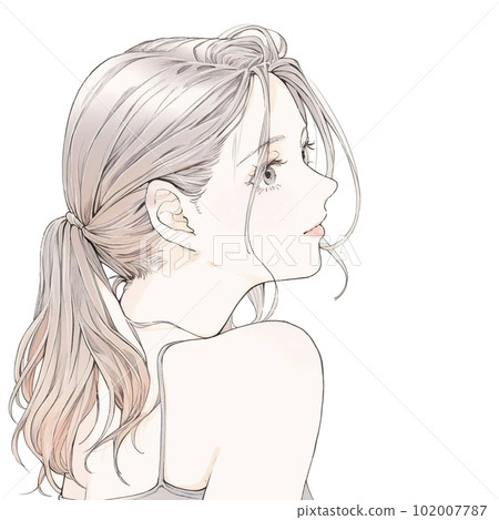 Illustration of a beautiful older sister Watercolor style "AI-generated image" Illustration of a beautiful older sister Watercolor style "AI-generated image" 102007787