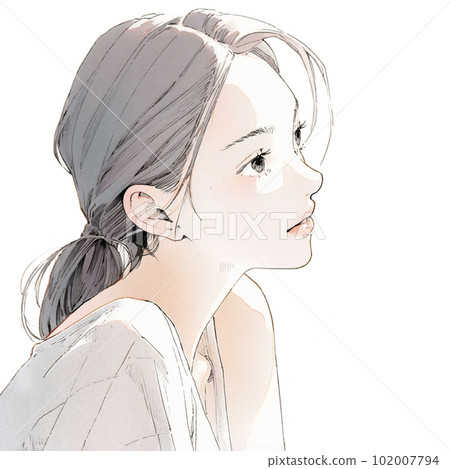 美麗的姐姐的插圖 水彩風格“AI 生成的圖像” 美麗的姐姐的插圖 水彩風格“AI 生成的圖像” 102007794