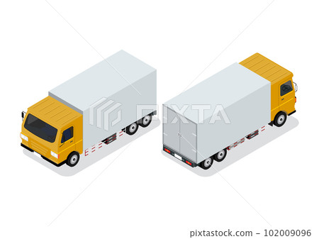 Cargo Truck transportation. Commercial transport. Flat 3d isometric vector illustration. Cargo Truck transportation. Commercial transport. Flat 3d isometric vector illustration. 102009096
