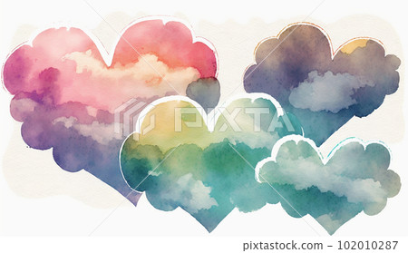 cloud heart symbol cloud heart symbol 102010287