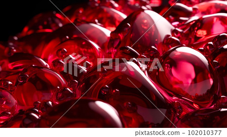 紅色閃光水晶曲線背景“AI生成圖像” 102010377