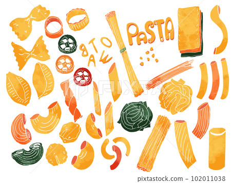 pasta type illustration 102011038