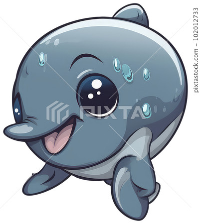 Funny and cute porpoise transparency sticker. Funny and cute porpoise transparency sticker. 102012733