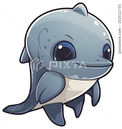 Funny and cute porpoise transparency sticker. Funny and cute porpoise transparency sticker. 102012735