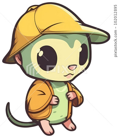 Funny and cute shrew transparency sticker. Funny and cute shrew transparency sticker. 102012895
