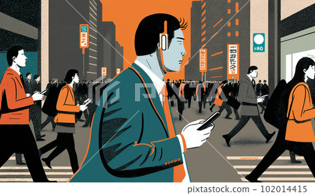 Pictures of people who are confused in the digital society 102014415