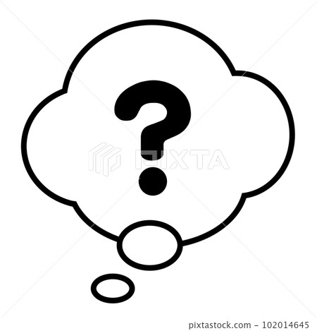 帶問號的對話泡泡 帶問號的對話泡泡 102014645