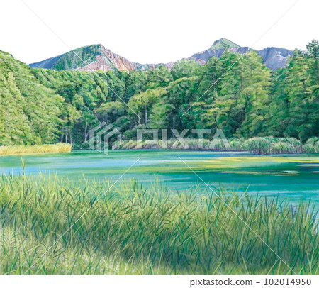 Scenery of Rurinuma in Urabandai 102014950