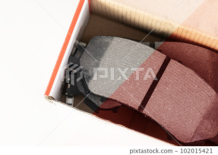 brake pads on white background with 102015421