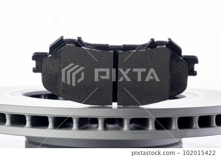 brake pads on white background with 102015422