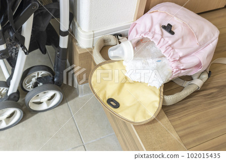 Belongings for baby going out, stroller and entrance 102015435
