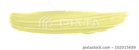 Yellow brush isolated on white background. Light yellow color. Yellow brush isolated on white background. Light yellow color. 102015689