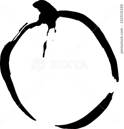 Ink Dry Brush Grunge Free Hand Round Frame Ink Dry Brush Grunge Free Hand Round Frame 102016388