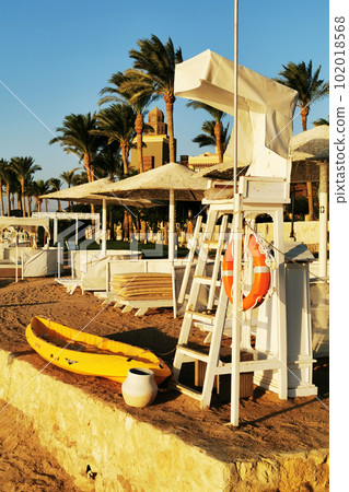 lifeguard seat on the Egypt beach 102018568