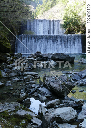 Yasui River Sabo Dam Yasui Valley Kochi Prefecture 102019100