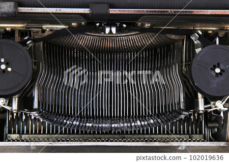 detail of typing machine detail of typing machine 102019636