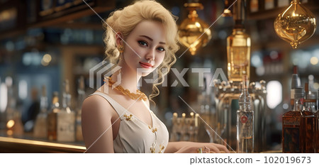 在歌舞俱樂部、休息室、俱樂部和女孩酒吧工作的理髮店工作人員(生成 AI) 在歌舞俱樂部、休息室、俱樂部和女孩酒吧工作的理髮店工作人員(生成 AI) 102019673