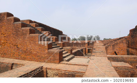 Ruins of Monastery No.5. Nalanda University Complex, Rajgir, Nalanda, Bihar Ruins of Monastery No.5. Nalanda University Complex, Rajgir, Nalanda, Bihar 102019693