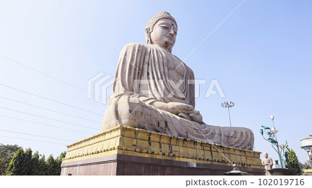 Statue of Lord Budhha in Meditation Pose, Bodh Gaya, Bihar Statue of Lord Budhha in Meditation Pose, Bodh Gaya, Bihar 102019716