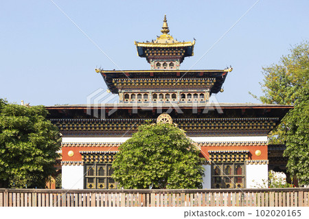Backside View of Royal Bhutan Monastery, Bodh Gaya, Bihar 102020165