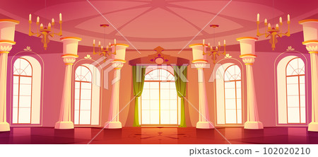 Castle royal ballroom interior cartoon background 102020210