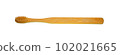 a wooden-handled toothbrush 102021665
