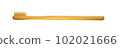 a wooden-handled toothbrush 102021666