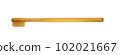 a wooden-handled toothbrush 102021667