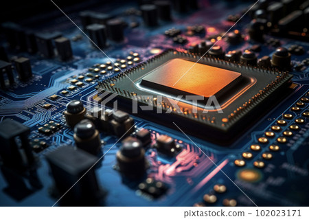 Semiconductor image AI-generated image Generative AI Semiconductor image AI-generated image Generative AI 102023171