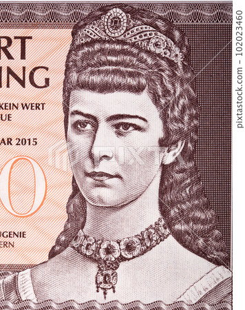 Empress Elisabeth of Austria a portrait from money 102023460