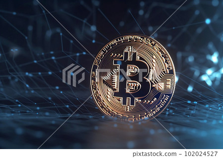 Bitcoin Backdrop with Shining Digital Currency Symbol. created with Generative AI Bitcoin Backdrop with Shining Digital Currency Symbol. created with Generative AI 102024527