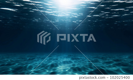 Underwater View of Dark Blue Ocean Surface. created with Generative AI Underwater View of Dark Blue Ocean Surface. created with Generative AI 102025400