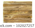 Watercolor Wood Board Horizontal Shabby Texture. Wooden Color Vintage Watercolor Background. Closeup. Copy Space. 102027257