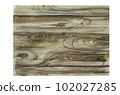 Watercolor Wood Board Horizontal Shabby Texture. Wooden Color Vintage Watercolor Background. Closeup. Copy Space. 102027285