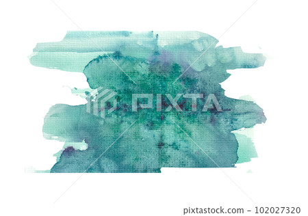 Watercolor. Blue abstract painted Watercolor strokes set on watercolor paper Watercolor. Blue abstract painted Watercolor strokes set on watercolor paper 102027320