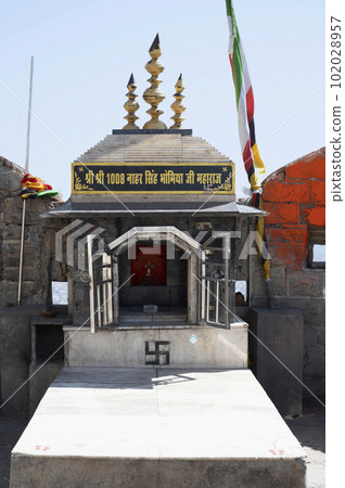 Nahar Singh Ji Temple, situated in the premises of Nahargarh Fort, it stands on the edge of the Aravalli Hills, Jaipur, Rajasthan, India Nahar Singh Ji Temple, situated in the premises of Nahargarh Fort, it stands on the edge of the Aravalli Hills, Jaipur, Rajasthan, India 102028957