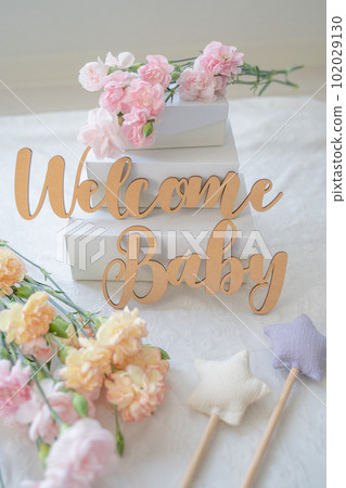 Birth interior accessories and carnations 102029130