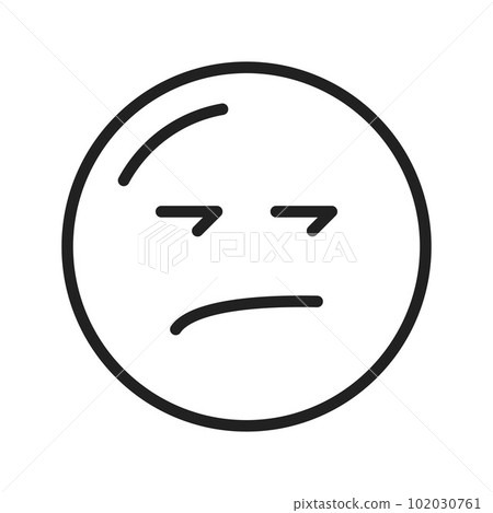 Unamused Face icon vector image. Suitable for mobile apps, web apps and print media. 102030761
