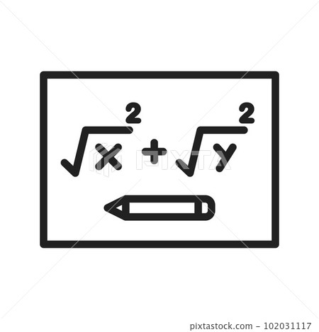 Solving Formula icon vector image. Suitable for mobile apps, web apps and print media. Solving Formula icon vector image. Suitable for mobile apps, web apps and print media. 102031117