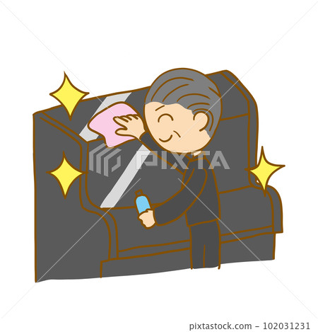 Male tuner wiping the piano 102031231