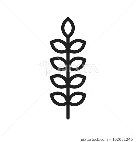 Sheaf of Rice icon vector image. Suitable for mobile apps, web apps and print media. Sheaf of Rice icon vector image. Suitable for mobile apps, web apps and print media. 102031240