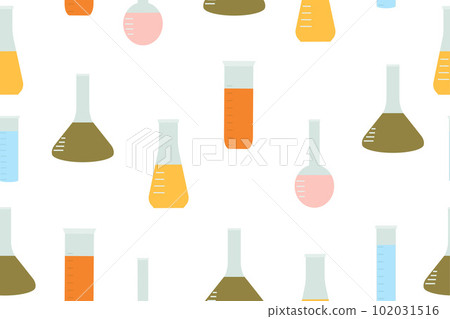 school seamless pattern for chemistry minzurki of different sizes and colors 102031516