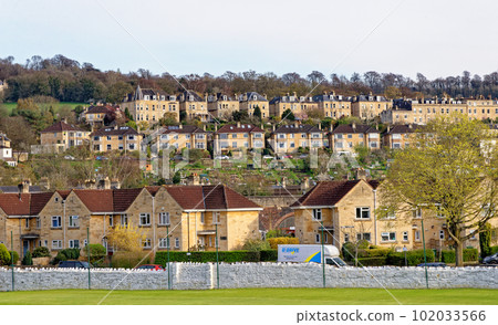 Terraced houses in Bath, England 102033566